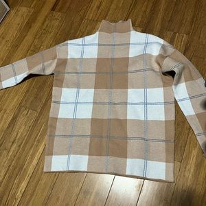 Womans flannel print sweater